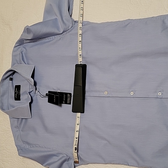 Klauss Boehler Slim Fit Blue Dress Shirt- Size 16.5 - Picture 9 of 14